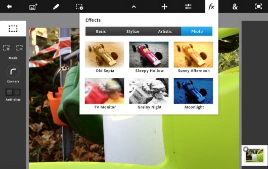 Photoshop Touch verbessert Bildauflösung