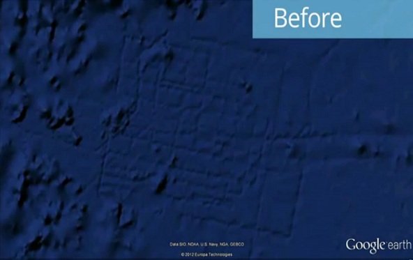 Google Earth lässt Atlantis nochmal untergehen