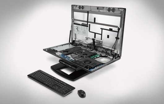 HP Z1 - Innovatives All-in-One-PC-Format zum Aufklappen
