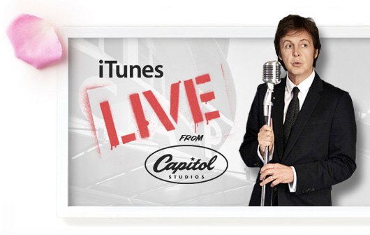 Paul McCartney live im iTunes-Stream