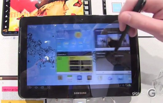 MWC 2012: Samsung Galaxy Note 10.1 Hands-On