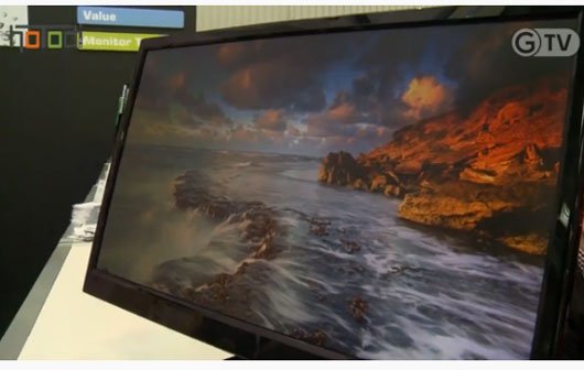 CeBIT 2012: AOC USB-Monitor mit 21,5-Zoll