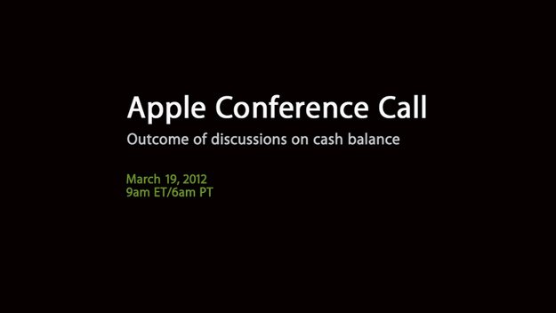 Apple kündigt Auszahlung einer Dividende und Aktien-Rückkauf an