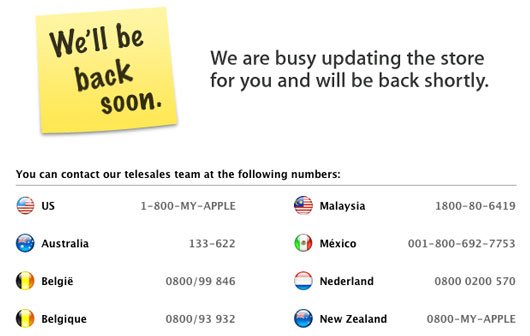Vor iPad 3 Keynote: Apple Stores sind offline