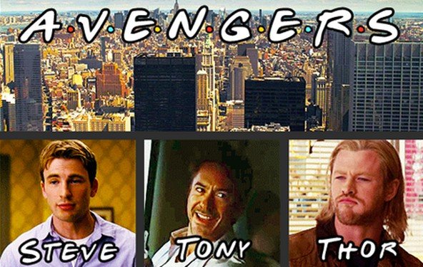 The Avengers - witziges Mash-Up mit Friends
