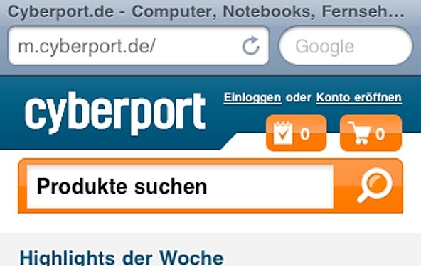 Cyberport: Neuer Mobile-Shop