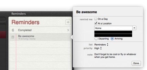Mountain Lion: Positionsabhängige Erinnerungen in zweiter Beta