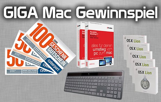 GIGA-Mac-Gewinnspiel: Tolle Preise, schwierige Fragen