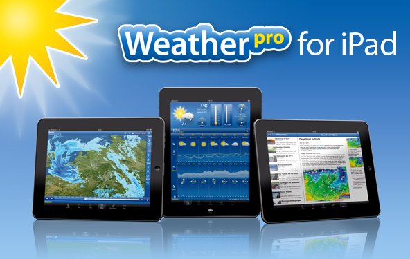 Neue Weather Maps fürs neue iPad mit WeatherPro for iPad 2.6