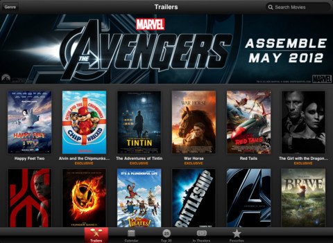 Film-Trailer: Apple aktualisiert App für iPad-Retina Display (Update)