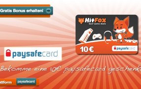 10 Euro geschenkt mit HitFox Paysafecard