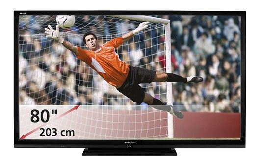 Sharp präsentiert den größten LCD-Fernseher Europas