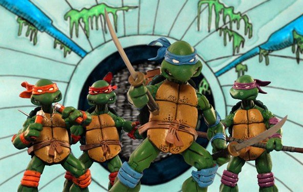 Tennage Mutant Ninja Turtles - das Intro im Stop Motion-/ Surf Punk-Stil