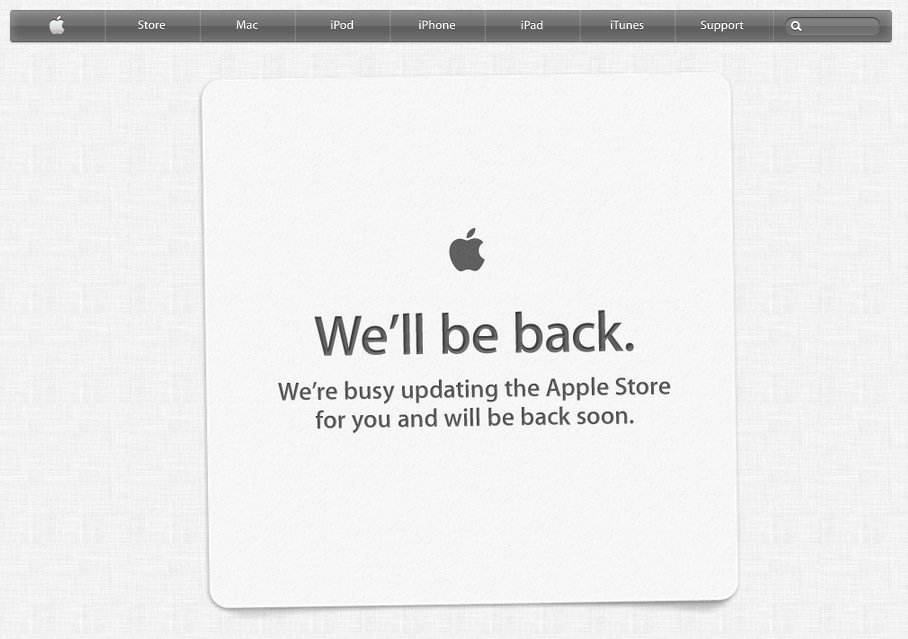 Apple Store ist offline: Vorbote für neues Design?