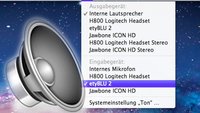 Erweiterte Audioeinstellungen in der Menüleiste: Mac-Tipp