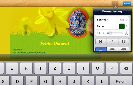 iPhone- und iPad-Apps: Mails für Ostergrüße erstellen