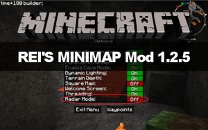 Minecraft: Rei's Minimap Mod 1.2.5
