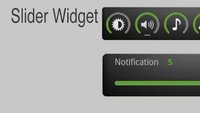 Slider Widget: Widget für Displayhelligkeit und alle Lautstärke-Level 
