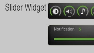 Slider Widget: Widget für Displayhelligkeit und alle Lautstärke-Level 