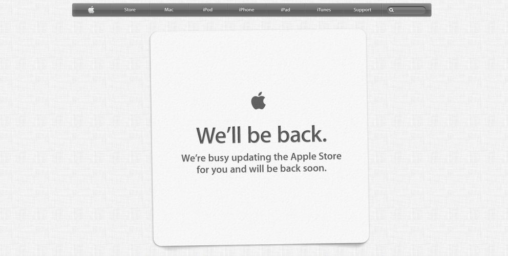 Apple Store offline: Heute gibt es neue Hardware!