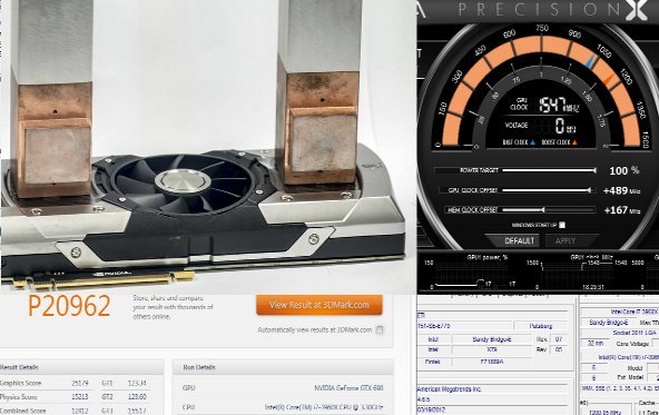 Overclocking: Geforce GTX 690 auf 1554 MHz gepeitscht