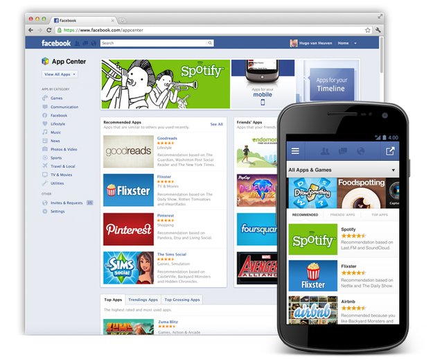 Facebook bereitet eigenes App Center vor