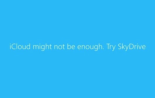 Microsofts SkyDrive-PR-Video: "iCloud ist vielleicht nicht genug"