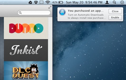 Mountain Lion: Hinweis für Auto-Install-Funktion im Mac App Store