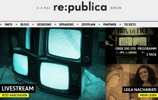 re:publica im Live-Stream: Die Internet-Konferenz mit Sascha Lobo, Steffen Seibert etc.