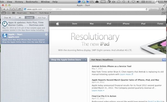 Mountain Lion: Vorab-Builds enthalten Offline-Modus für Leseliste