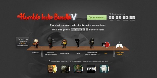 Humble Indie Bundle V: Schon über 500.000 Bundles verkauft