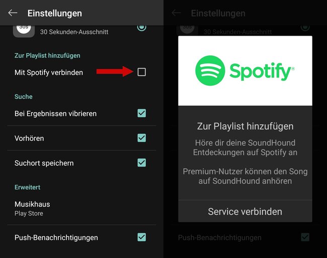 Spotify Songtexte SoundHound 02