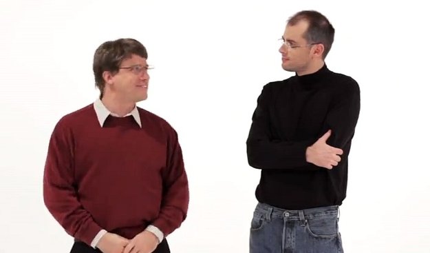Steve Jobs vs. Bill Gates: Nerds im iTunes Store