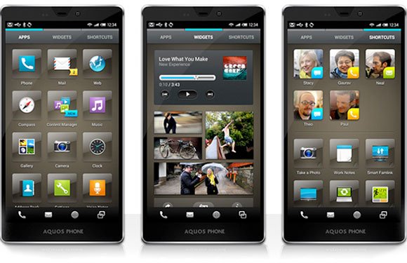 Sharp stellt Android User Interface "Feel" vor