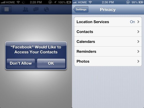 iOS 6: Zugriff auf Adressbuch und andere Daten nur noch mit Erlaubnis