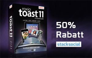 Roxio Toast Titanium 11 für ca. 40 Euro bei Stacksocial