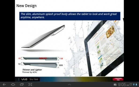 Sony Xperia Tablet: 9,4 Zoll und Quad-Core Prozessor
