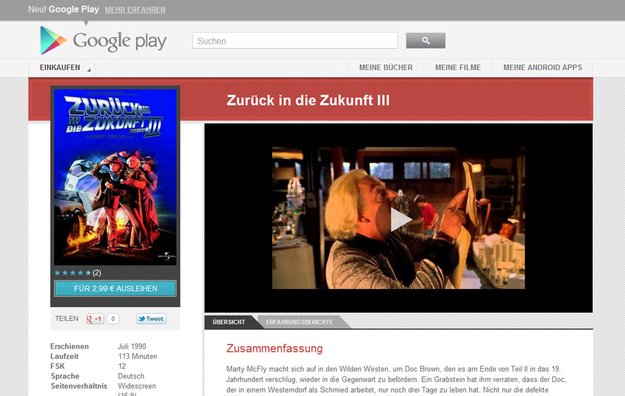 Google Play Movies endlich auch in Deutschland verfügbar