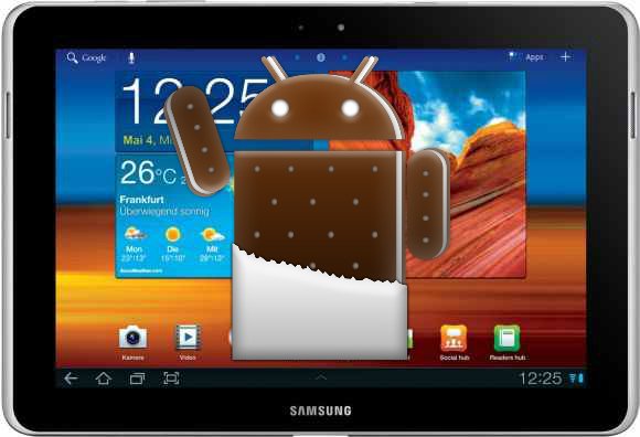 Samsung Galaxy Tab 10.1 bekommt ICS