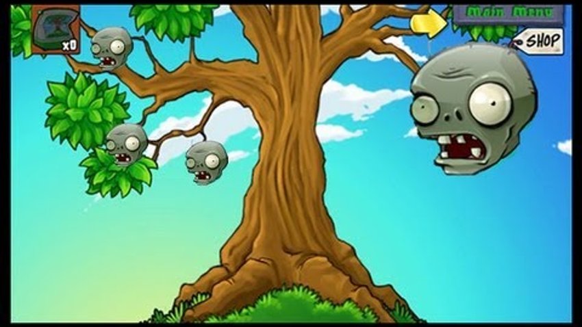 Pflanzen gegen Zombies Baum der Weisheit bei GIGA