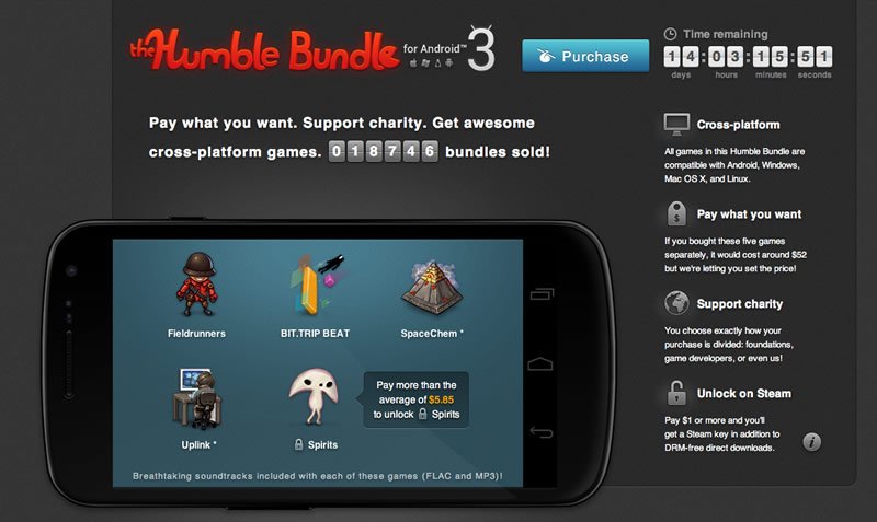 Humble Bundle für Android 3: Zahlt, was Ihr wollt