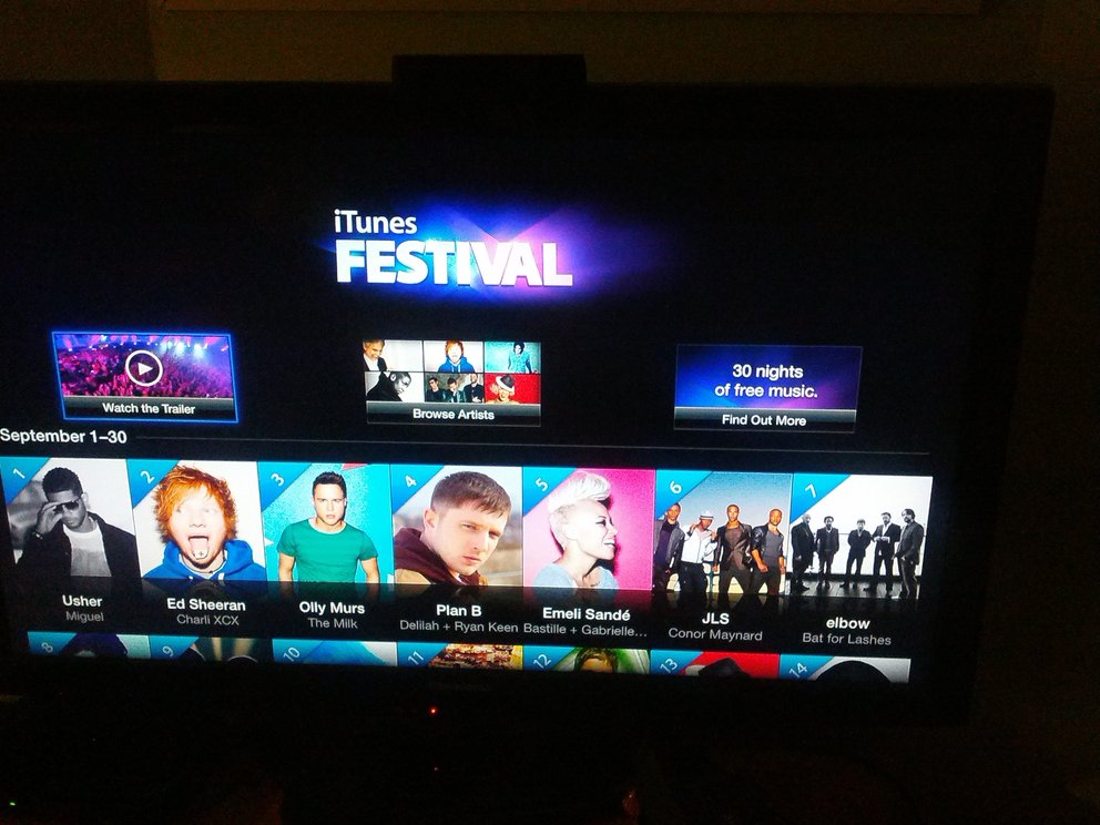 iTunes Festival: Konzerte lassen sich direkt auf Apple TV streamen