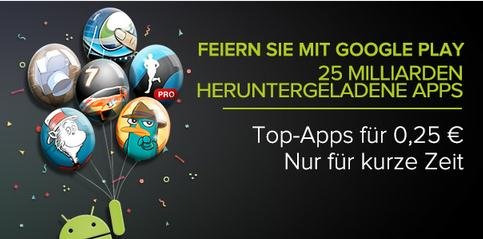 Google Play: Apps für 25 Cent - Tag 1