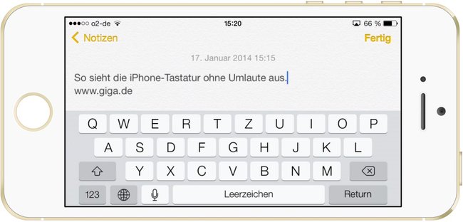 Umlaute auf iPhone/iPad ausblenden