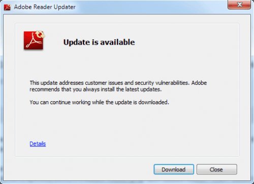 Adobe Reader: Es ist ein Update verfügbar. Jetzt herunterladen, um Sicherheitslücken vorzubeugen