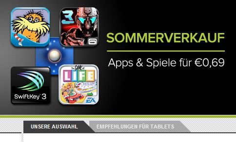 Google Play SSV: Viele Apps für nur 69 Cent