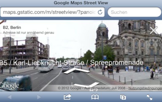 Google Maps bietet Street View jetzt wieder für iOS-Geräte