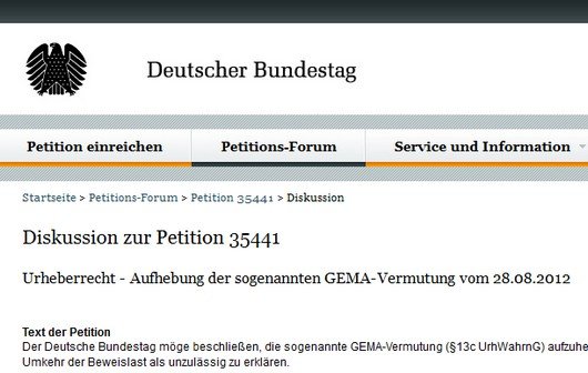 Anti-GEMA-Petition: Nur noch bis morgen unterzeichnen