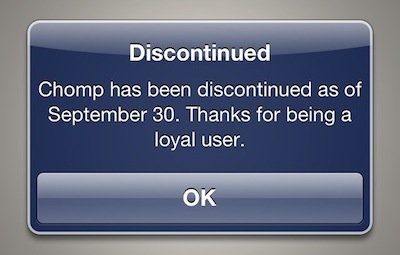 Abschied: Apple hat App-Suchmaschine Chomp eingestellt