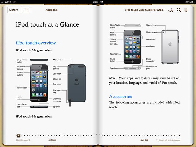 iPod touch 5. Generation: Benutzerhandbuch im iBookstore - erste Benchmarks